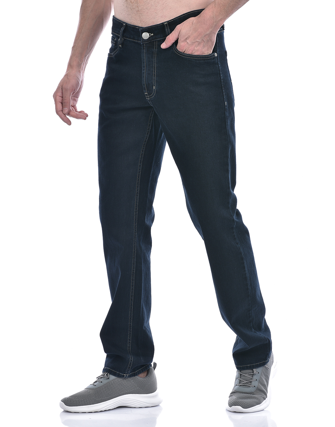 Numero Uno Men Solid Dark Blue Jeans